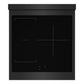 ZLINE 24 in. 3.2 cu. ft. Paramount Induction Range with 3 Element Cooktop and Electric Convection Oven in Black Stainless Steel, Open Box-Good Condition