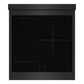 ZLINE 24 in. 3.2 cu. ft. Paramount Induction Range with 3 Element Cooktop and Electric Convection Oven in Black Stainless Steel, Open Box-Great Condition
