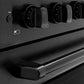 ZLINE 30 in. 4.2 cu. ft. Paramount Induction Range with 4 Element Cooktop and Electric Convection Oven in Black Stainless Steel (SINRB-30) close-up of oven and cooktop knob controls.