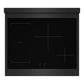 ZLINE 30 in. 4.2 cu. ft. Paramount Induction Range with 4 Element Cooktop and Electric Convection Oven in Black Stainless Steel, Open Box-Good Condition