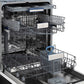 ZLINE 24 in. Tallac Series 3rd Rack Tall Tub Dishwasher in Black Stainless Steel with Stainless Steel Tub, 51dBa (DWV-BS-24)