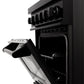 ZLINE 24 in. 2.8 cu. ft. Legacy Dual Fuel Range with 4 Burner Gas Cooktop and Electric Convection Oven in Black Stainless Steel, Open Box-Great Condition
