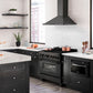 ZLINE 36 in. 4.6 cu. ft. Legacy Dual Fuel Range with 6 Burner Gas Cooktop and Electric Convection Oven in Black Stainless Steel, Open Box-Good Condition