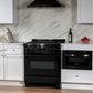 ZLINE 30 in. 4.0 cu. ft. Range with Natural Gas Stove and Natural Gas Oven in Black Stainless Steel (RGB-30) front, oven closed.