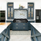 ZLINE Autograph Edition 48 in. Legacy Gas Rangetop with 7 Burners and Porcelain Cooktop in Black Stainless Steel with Polished Gold Accents, Open Box-Great Condition