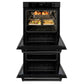 ZLINE 30 in. Professional True Convection Double Wall Oven with Air Fry and Self Clean in Black Stainless Steel, Open Box-Great Condition