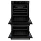 ZLINE 30 in. Professional True Convection Double Wall Oven with Air Fry and Self Clean in Black Stainless Steel, Open Box-Good Condition