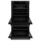 ZLINE 30 in. Professional True Convection Double Wall Oven with Air Fry and Self Clean in Black Stainless Steel, Open Box-Great Condition
