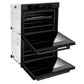 ZLINE 30 in. Professional True Convection Double Wall Oven with Air Fry and Self Clean in Black Stainless Steel, Open Box-Good Condition