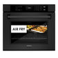 ZLINE 30 in. Professional True Convection Single Wall Oven with Air Fry and Self Clean in Black Stainless Steel, Open Box-Good Condition