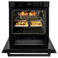 ZLINE 30 in. Professional True Convection Single Wall Oven with Air Fry and Self Clean in Black Stainless Steel (WASB-30)