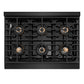 ZLINE 36 in. Paramount Gas Rangetop with 6 Burner DuoPro™ Cooktop in Black Stainless Steel, Open Box-Good Condition