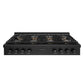 ZLINE 48 in. Paramount Gas Rangetop with 8 Burner DuoPro™ Cooktop in Black Stainless Steel, Open Box-Good Condition