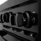 ZLINE 30 in. 4.0 cu. ft. Range with Natural Gas Stove and Natural Gas Oven in Black Stainless Steel (RGB-30) knobs.