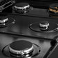 ZLINE 36 in. Paramount Gas Rangetop with 6 Burners and Porcelain Cooktop in Black Satin Stainless Steel, Open Box-Good Condition