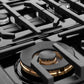 ZLINE 48 in. Paramount Gas Rangetop with 8 Burners and Porcelain Cooktop in Black Satin Stainless Steel, Open Box-Good Condition