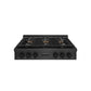 ZLINE 36 in. Paramount Gas Rangetop with 6 Burner DuoPro™ Cooktop in Black Satin Stainless Steel, Open Box-Good Condition