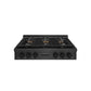 ZLINE 36 in. Paramount Gas Rangetop with 6 Burner DuoPro™ Cooktop in Black Satin Stainless Steel, Open Box-Great Condition