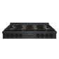 ZLINE 48 in. Paramount Gas Rangetop with 8 Burner DuoPro™ Cooktop in Black Satin Stainless Steel, Open Box-Great Condition