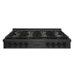 ZLINE 48 in. Paramount Gas Rangetop with 8 Burner DuoPro™ Cooktop in Black Satin Stainless Steel, Open Box-Good Condition