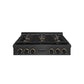 ZLINE Designer Collection 36 in. Paramount Gas Rangetop with 6 Burner DuoPro™ Cooktop in Black Satin Stainless Steel with Matte Black and Champagne Bronze Accents, Open Box-Great Condition
