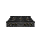 ZLINE Designer Collection 36 in. Paramount Gas Rangetop with 6 Burner DuoPro™ Cooktop in Black Satin Stainless Steel with Matte Black and Champagne Bronze Accents, Open Box-Good Condition