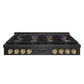 ZLINE Autograph Edition 48 in. Paramount Gas Rangetop with 8 Burner DuoPro™ Cooktop in Black Satin Stainless Steel and Champagne Bronze Accents, Open Box-Good Condition