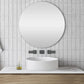 ZLINE Bliss Wall Mount Bath Faucet (BLS-BFW) Gun Metal in a modern bathroom