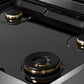 ZLINE 30 in. Classic Gas Rangetop with 4 Brass Burners and Porcelain Cooktop in Stainless Steel with Griddle (RT-BR-GR-30)