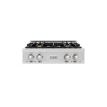ZLINE 30 in. Classic Gas Rangetop with 4 Brass Burners and Porcelain Cooktop in Stainless Steel (RT-BR-30) main image.