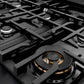 ZLINE 36 in. Classic Gas Rangetop with 6 Burners and Porcelain Cooktop in Black Stainless Steel (RTB2-36)