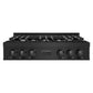 ZLINE 36 in. Classic Gas Rangetop with 6 Burners and Porcelain Cooktop in Black Stainless Steel (RTB2-36)