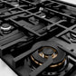 ZLINE 36 in. Classic Gas Rangetop with 6 Burners and Porcelain Cooktop in Satin Stainless Steel (RTS-36)