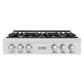 ZLINE 36 in. Classic Gas Rangetop with 6 Burners and Porcelain Cooktop in Satin Stainless Steel (RTS-36)