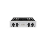 ZLINE Autograph Edition 30 in. Classic Gas Rangetop with 4 Burners and Porcelain Cooktop in Stainless Steel with Matte Black Accents (RTZ-30-MB) main image.