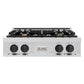ZLINE Autograph Edition 30 in. Classic Gas Rangetop with 4 Burners and Porcelain Cooktop in Stainless Steel with Matte Black Accents (RTZ-30-MB)