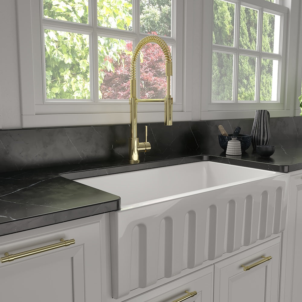 ZLINE Sierra Kitchen Faucet (SRA-KF) Polished Gold