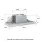ZLINE 46 in. DuraMount™ Wall Mount Range Hood Insert in Stainless Steel (683-46)