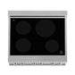 ZLINE 30 in. 4.0 cu. ft. Legacy Induction Range with 4 Element Cooktop and Electric Oven in Satin Stainless Steel and Blue Gloss Door, Open Box-Good Condition