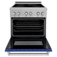 ZLINE 30 in. 4.0 cu. ft. Legacy Induction Range with 4 Element Cooktop and Electric Oven in Satin Stainless Steel and Blue Matte Door, Open Box-Great Condition