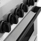ZLINE Autograph Edition 48 in. 6.0 cu. ft. Legacy Dual Fuel Range with 7 Burner Gas Cooktop and 2 Electric Ovens in Stainless Steel and Matte Black Accents, Open Box-Great Condition