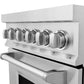 ZLINE 24 in. 2.8 cu. ft. Legacy Induction Range with 4 Element Cooktop and Electric Oven in Satin Stainless Steel, Open Box-Great Condition