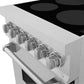 ZLINE 24 in. 2.8 cu. ft. Legacy Induction Range with 4 Element Cooktop and Electric Oven in Satin Stainless Steel, Open Box-Great Condition