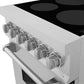 ZLINE 24 in. 2.8 cu. ft. Legacy Induction Range with 4 Element Cooktop and Electric Oven in Satin Stainless Steel, Open Box-Good Condition