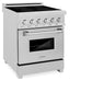 ZLINE 24 in. 2.8 cu. ft. Legacy Induction Range with 4 Element Cooktop and Electric Oven in Satin Stainless Steel, Open Box-Good Condition