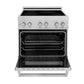 ZLINE 30 in. 4.0 cu. ft. Legacy Induction Range with 4 Element Cooktop and Electric Oven in Satin Stainless Steel, Open Box-Good Condition
