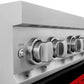 ZLINE 30 in. 4.0 cu. ft. Legacy Induction Range with 4 Element Cooktop and Electric Oven in Satin Stainless Steel and Red Gloss Door, Open Box-Good Condition
