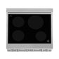 ZLINE 30 in. 4.0 cu. ft. Legacy Induction Range with 4 Element Cooktop and Electric Oven in Satin Stainless Steel and Red Matte Door, Open Box-Good Condition