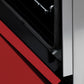 ZLINE 36 in. 4.6 cu. ft. Legacy Induction Range with 5 Element Cooktop and Electric Oven in Satin Stainless Steel and Red Matte Door, Open Box-Great Condition