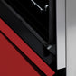 ZLINE 36 in. 4.6 cu. ft. Legacy Induction Range with 5 Element Cooktop and Electric Oven in Satin Stainless Steel and Red Matte Door, Open Box-Good Condition